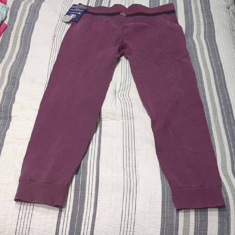 Champion Purple Leggings Full-Length Bottoms